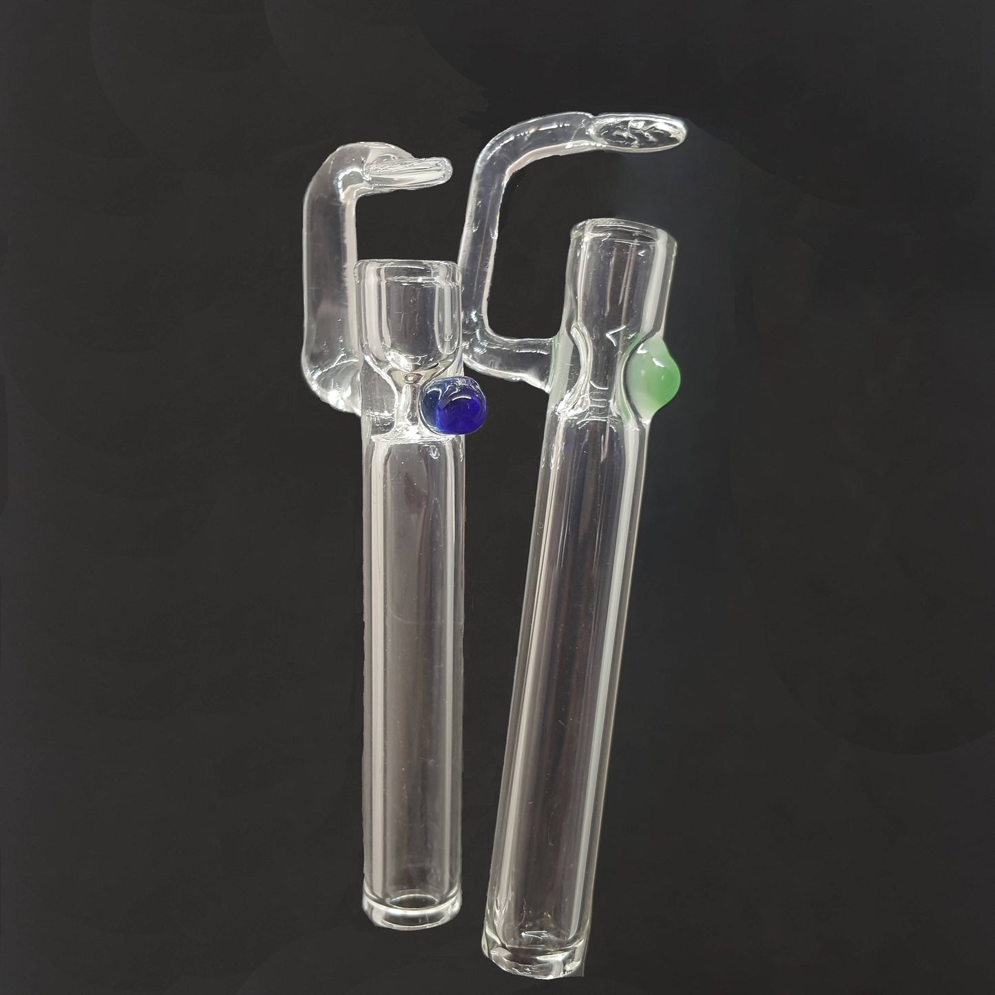 Pack 3 Hitter resina 10cm Pyrex - Transparente con punto de color - Artista Nacional - Seba Glass