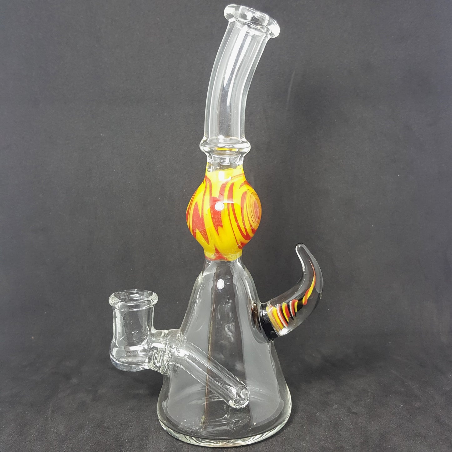 Bong de vidrio Pyrex 18cm - Seba Glass (SB-R27) Full Color + Cap Colección de Artistas Nacionales