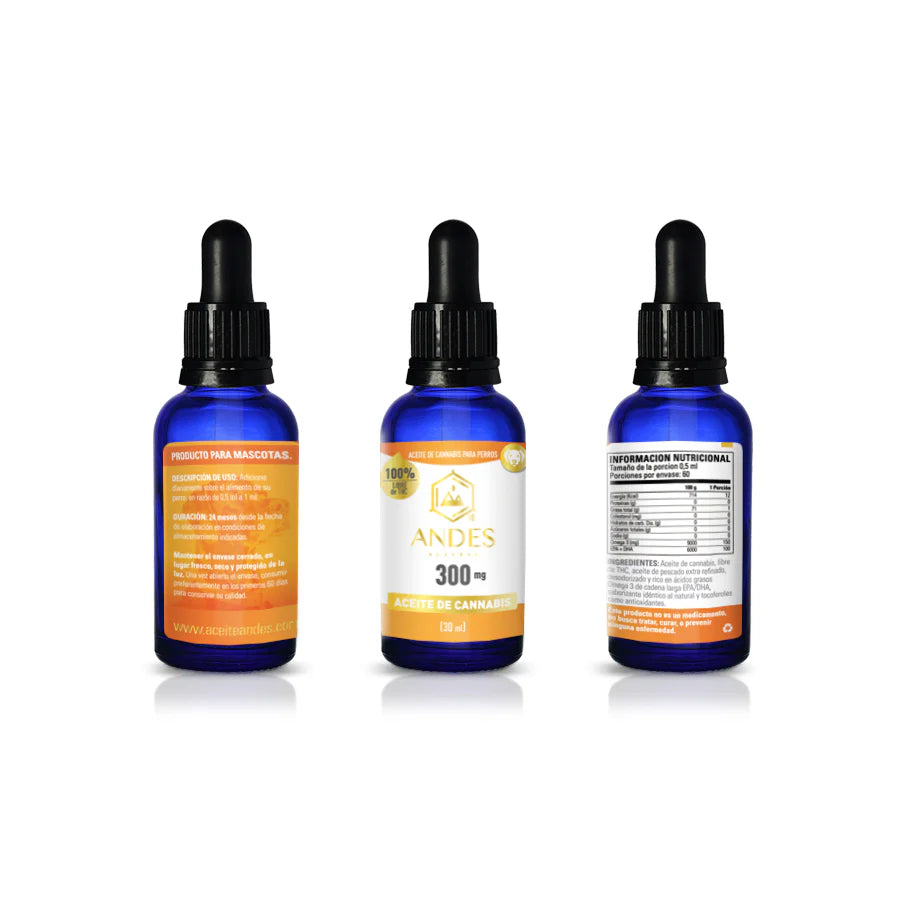 Aceite Andes Austral 300 Mg - 30ml Para perros
