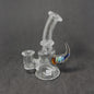 Mini Rig 12cm Pyrex - Transparente con cacho Full Color - Artista Nacional - Seba Glass  (SB-R13)