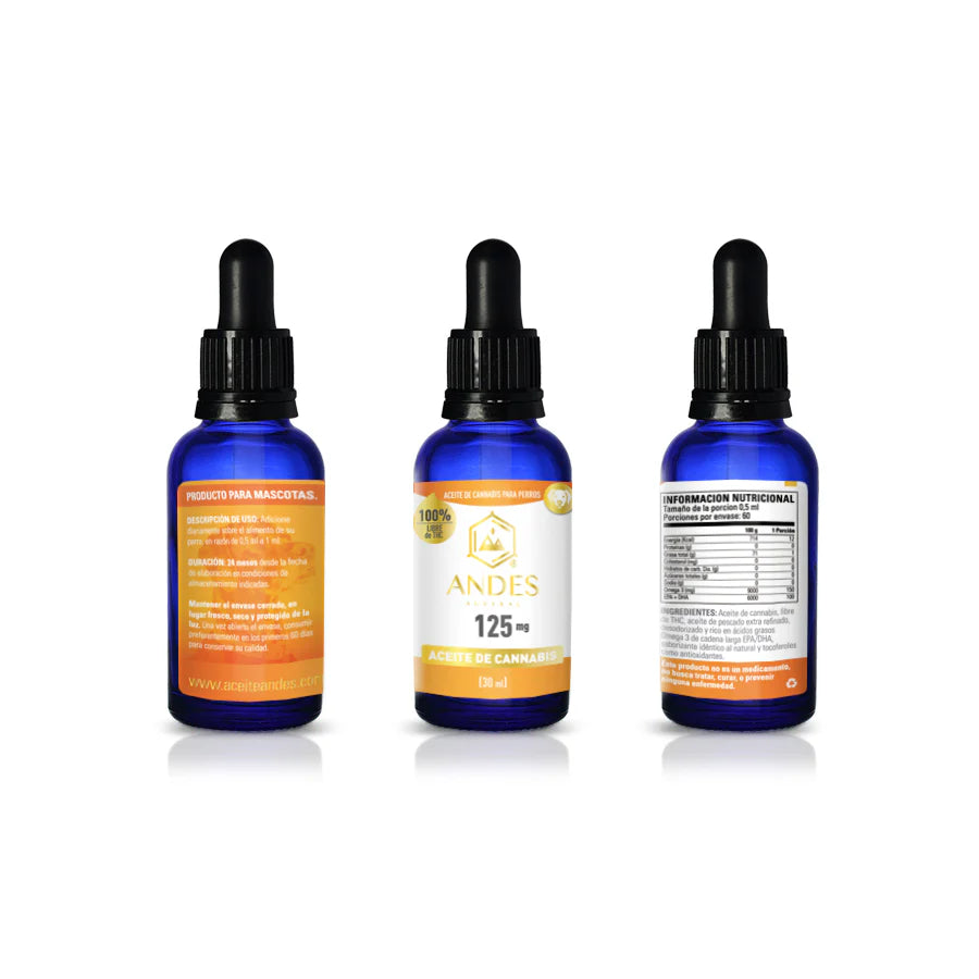 Aceite Andes Austral 125 Mg - 30ml Para perros