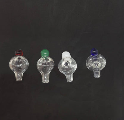Bubble Cap pack x4 - Transparente con punto de color - Artista Nacional - Seba Glass